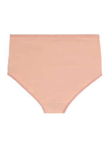 Majtki figi - Majtki figi damskie z wysokim stanem Plus Size 3-pak BEŻOWY - produkt 5