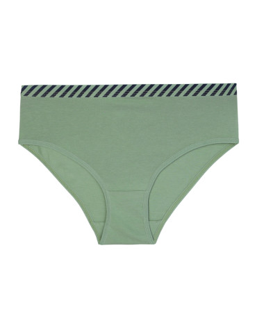 Majtki figi - Majtki figi damskie bawełniane z gumką w pasie 6-pak WIELOKOLOROWY - produkt 3