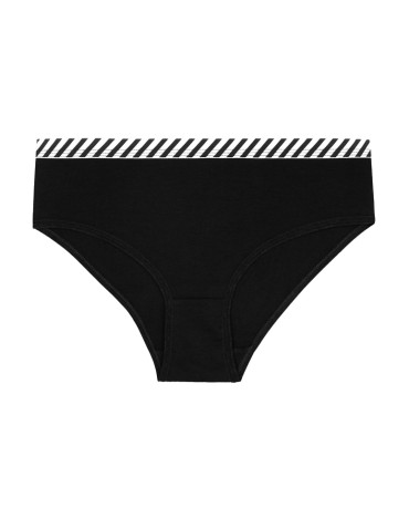 Majtki figi - Majtki figi damskie bawełniane z gumką w pasie 6-pak WIELOKOLOROWY - produkt 5