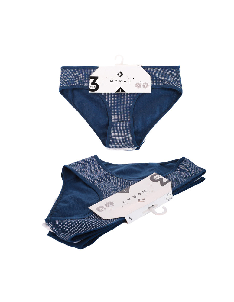 Majtki figi - Majtki figi damskie bawełniane bikini klasyczne 3-pak WIELOKOLOROWY - produkt moraj.pl 6