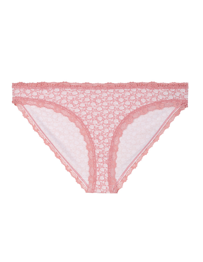 Majtki figi - Majtki figi damskie mini bikini wykończone koronką 3-pak WIELOKOLOROWY - produkt moraj.pl 3