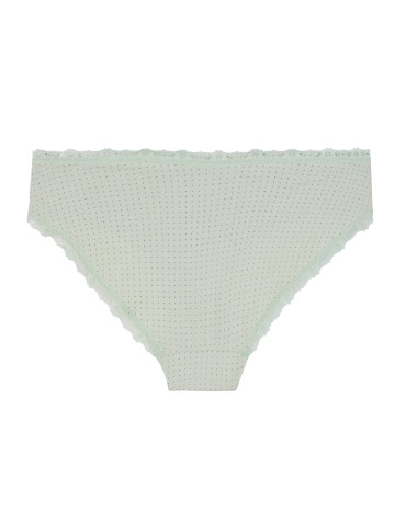 Majtki damskie figi bikini w kropki wykończone koronką 4-pak - produkt 2