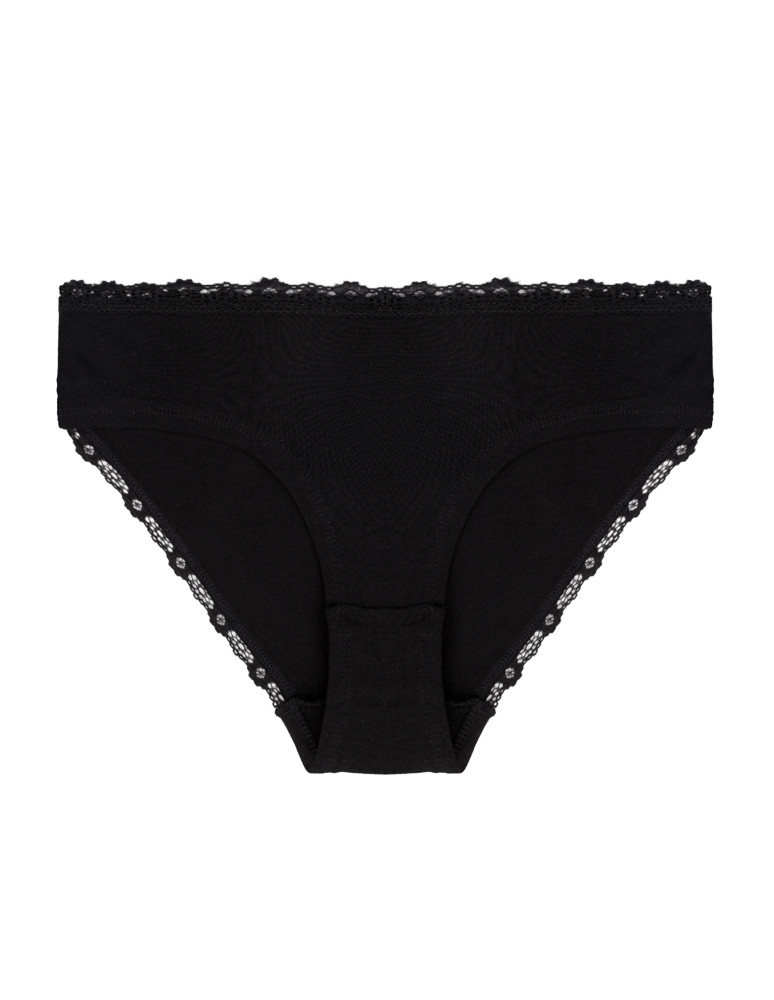 Majtki figi - Majtki damskie figi bikini w kropki wykończone koronką 4-pak WIELOKOLOROWY  - produkt moraj.pl 4