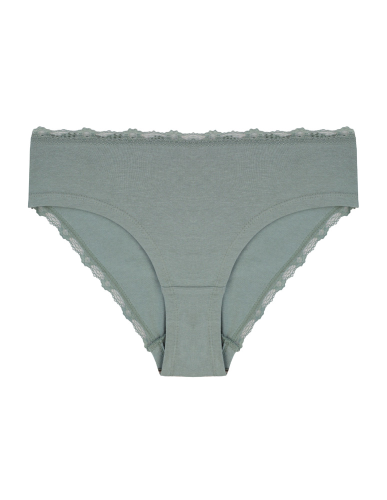 Majtki figi - Majtki damskie figi bikini w kropki wykończone koronką 4-pak WIELOKOLOROWY  - produkt moraj.pl 5