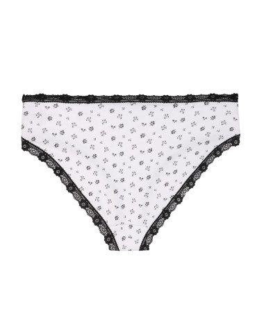 Majtki damskie figi bikini z wzorem wykończone koronką 6-pak - produkt 2