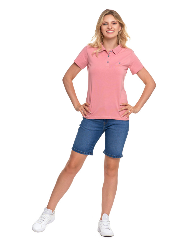 Polo - Koszulka polo damska Premium Line RÓŻOWY - produkt moraj.pl 2