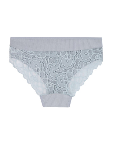 Majtki figi damskie prążkowane z koronkowym tyłem 6-pak - produkt 2