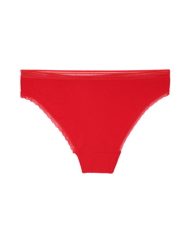 Majtki figi - Majtki figi damskie bawełniane wykończone koronką 6-pak WIELOKOLOROWY - produkt 3