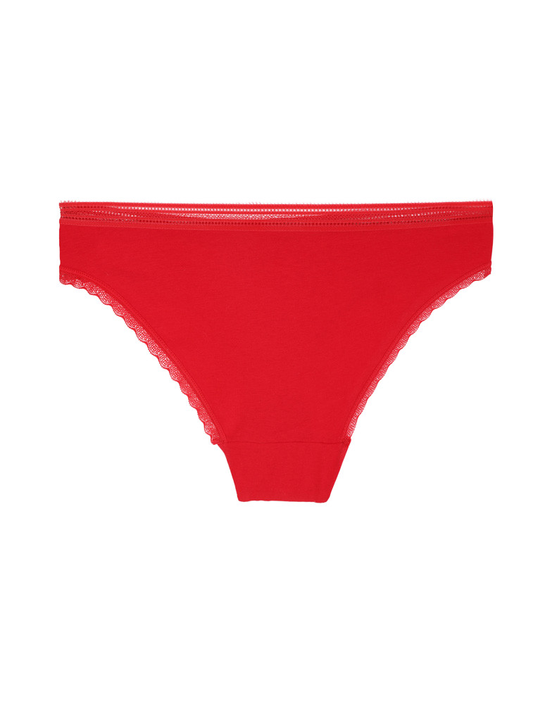 Majtki figi - Majtki figi damskie bawełniane wykończone koronką 6-pak WIELOKOLOROWY - produkt moraj.pl 3