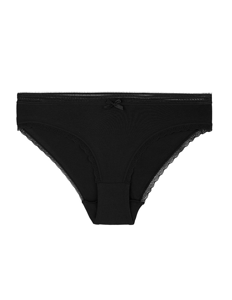 Majtki figi - Majtki figi damskie bawełniane wykończone koronką 6-pak WIELOKOLOROWY - produkt moraj.pl 4