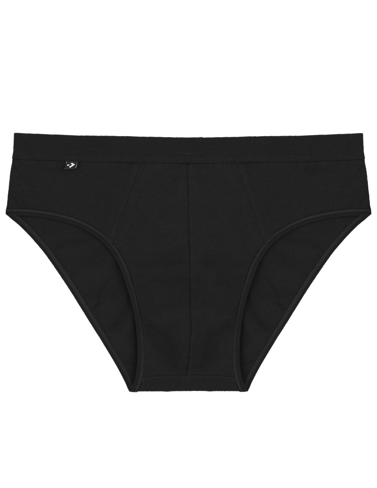 Slipy - Męskie slipy klasyczne bawełniane majtki CZARNY - produkt moraj.pl 1