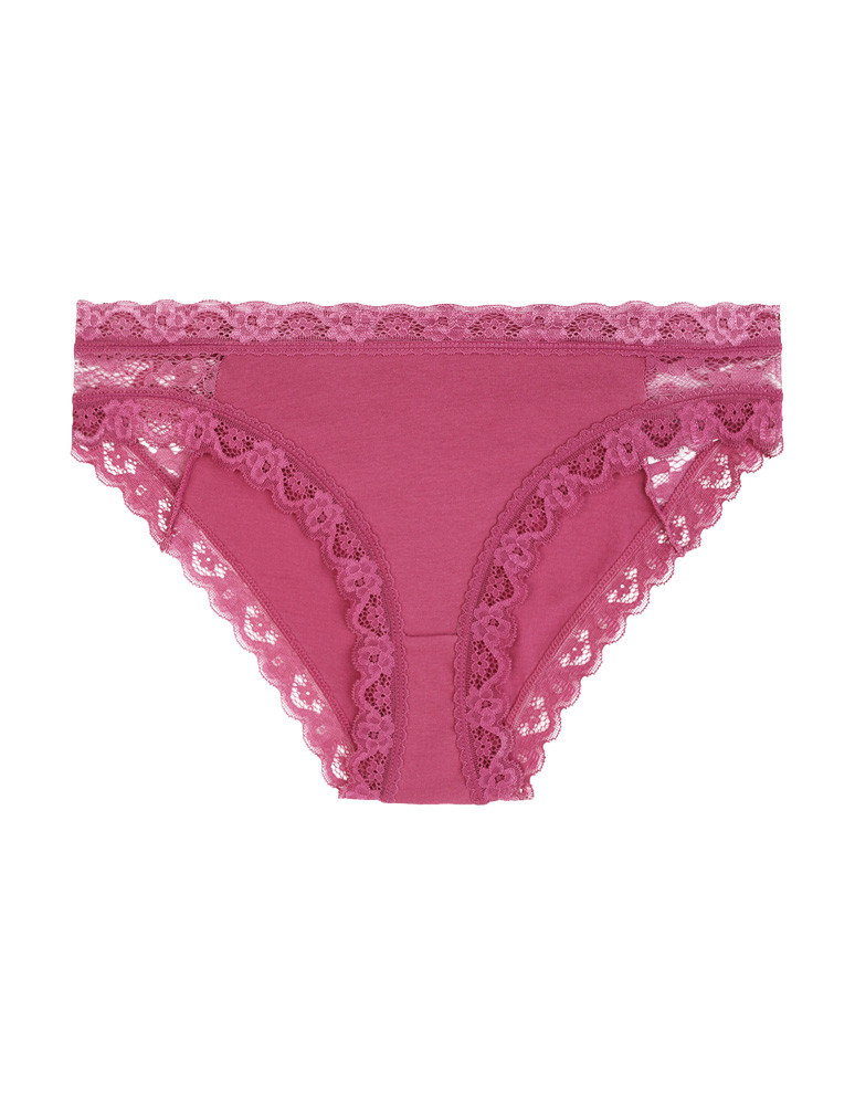 Majtki figi - Majtki figi bikini damskie bawełniane z koronką 6-pak WIELOKOLOROWY  - produkt moraj.pl 2