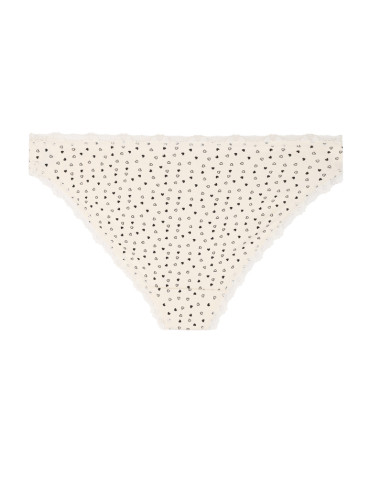 Majtki damskie figi mini bikini w serduszka z koronką 3-pak  - produkt 2