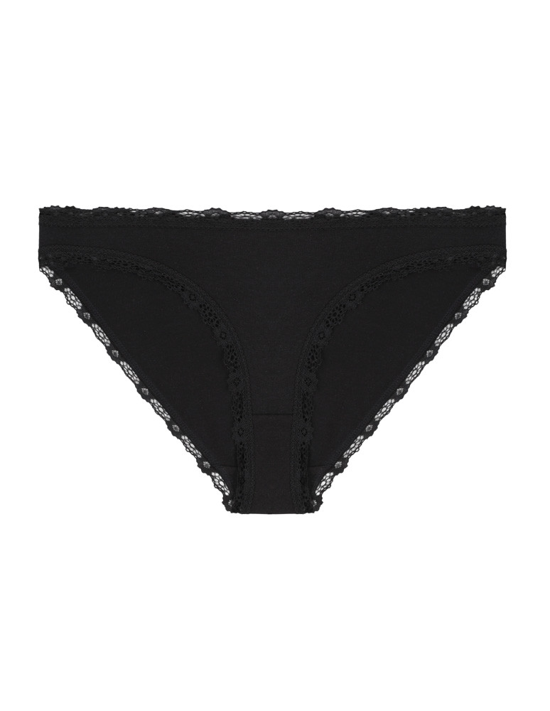 Majtki figi - Majtki damskie figi mini bikini w serduszka z koronką 3-pak WIELOKOLOROWY  - produkt moraj.pl 5