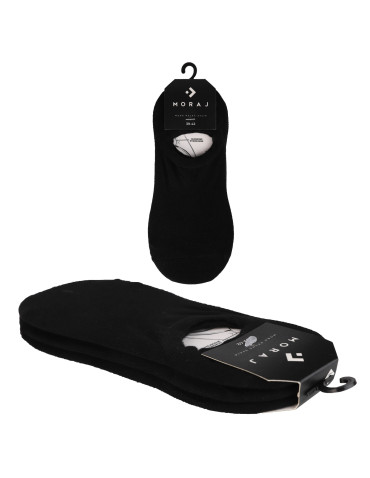 Skarpetki stopki niskie czarne bawełniane 3-pak - produkt 2