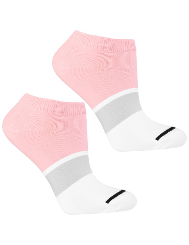 Skarpetki stopki damskie w pastelowe paski 3-pak - produkt 2