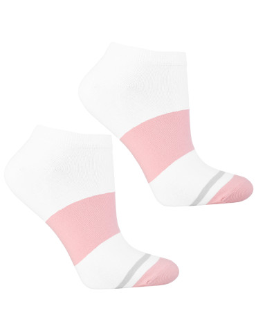 Stopki damskie - Skarpetki stopki damskie w pastelowe paski 3-pak WIELOKOLOROWY - produkt 3