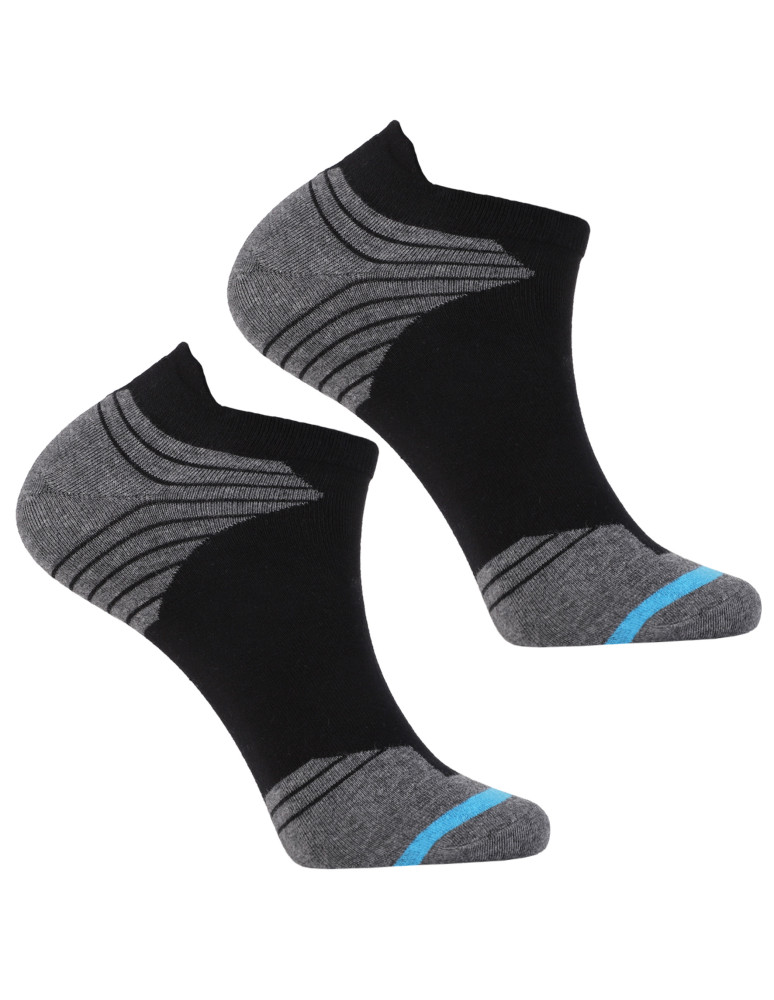 Stopki - Skarpetki stopki męskie sportowe z zapiętką 3-pak WIELOKOLOROWY  - produkt moraj.pl 2