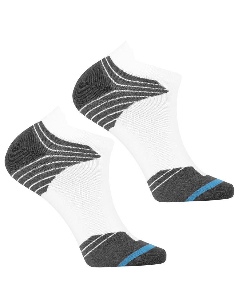 Stopki - Skarpetki stopki męskie sportowe z zapiętką 3-pak WIELOKOLOROWY  - produkt moraj.pl 3