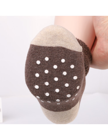 Ciepłe długie skarpetki niemowlęce bawełniane z abs 3-pak  - produkt 2