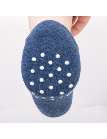 Długie - Ciepłe skarpetki dziecięce bawełniane z abs 3-pak WIELOKOLOROWY - produkt 3