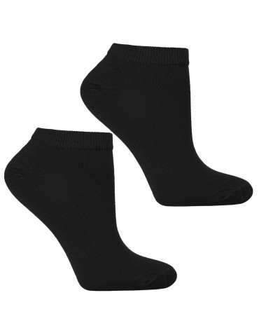 Stopki damskie - Skarpetki stopki bambusowe damskie 3-pak CZARNY - produkt 2