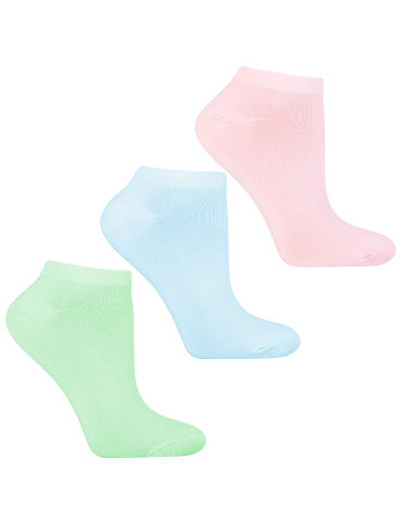 Stopki damskie - Skarpetki stopki bambusowe damskie 3-pak PASTELOWY - produkt 1