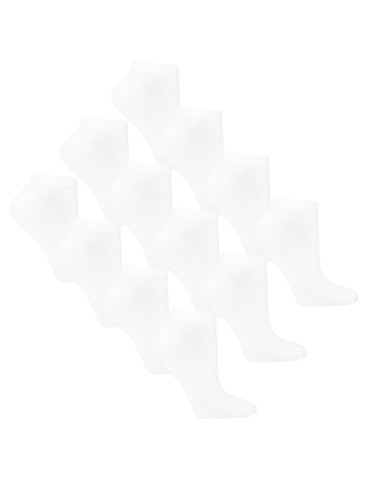 Stopki damskie - Skarpetki stopki bambusowe damskie 12-pak BIAŁY - produkt 1