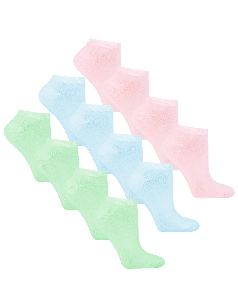 Stopki damskie - Skarpetki stopki bambusowe damskie 12-pak PASTELOWY - produkt moraj.pl 1