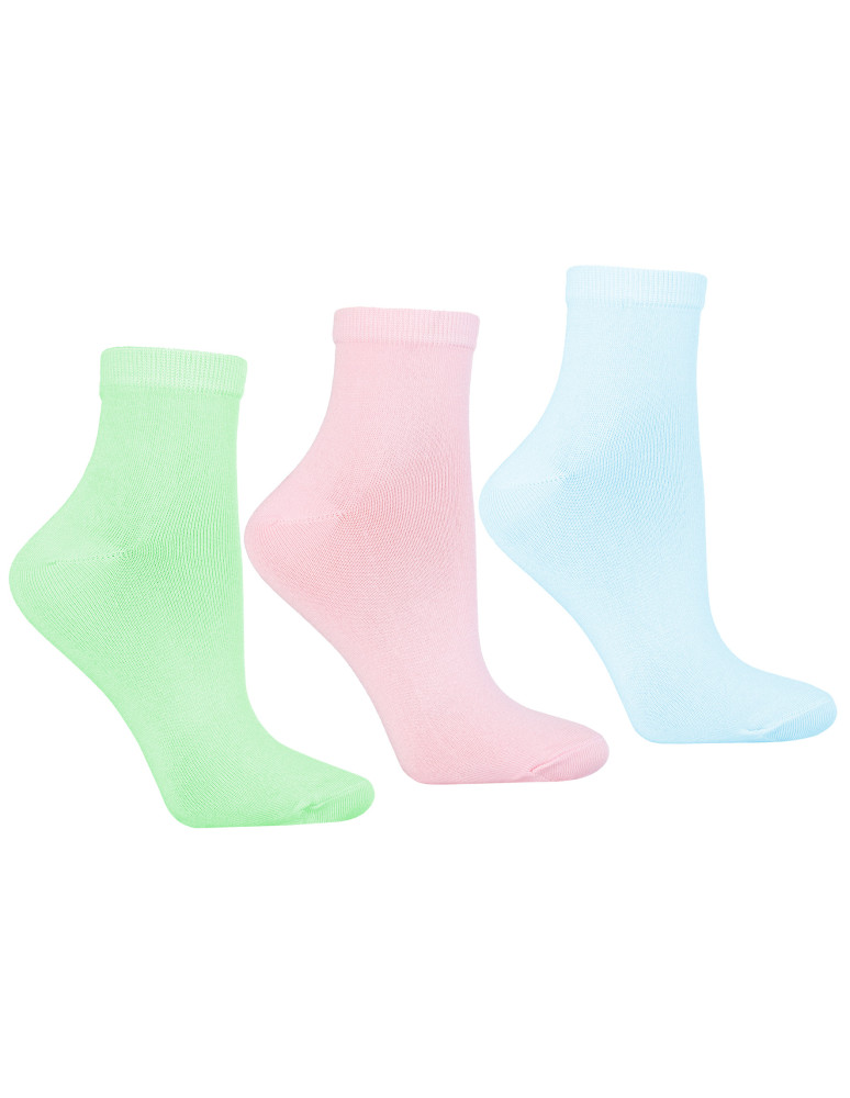 Skarpetki za kostkę - Krótkie skarpetki bambusowe damskie 3-pak PASTELOWY - produkt moraj.pl 1