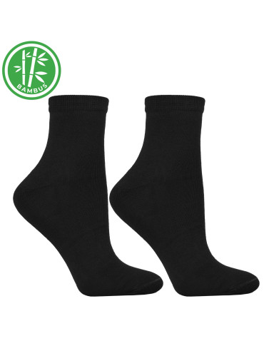 Skarpetki za kostkę - Krótkie skarpetki bambusowe damskie 12-pak CZARNY - produkt 2