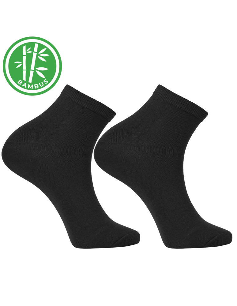 Skarpetki za kostkę - Skarpety męskie bambusowe 3-pak CZARNY - produkt moraj.pl 2