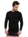 Podkoszulek męski z długim rękawem CZARNY