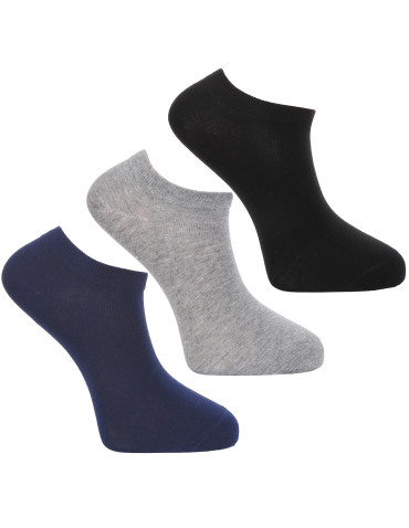 Skarpetki stopki męskie bawełniane jednokolorowe 3-pak