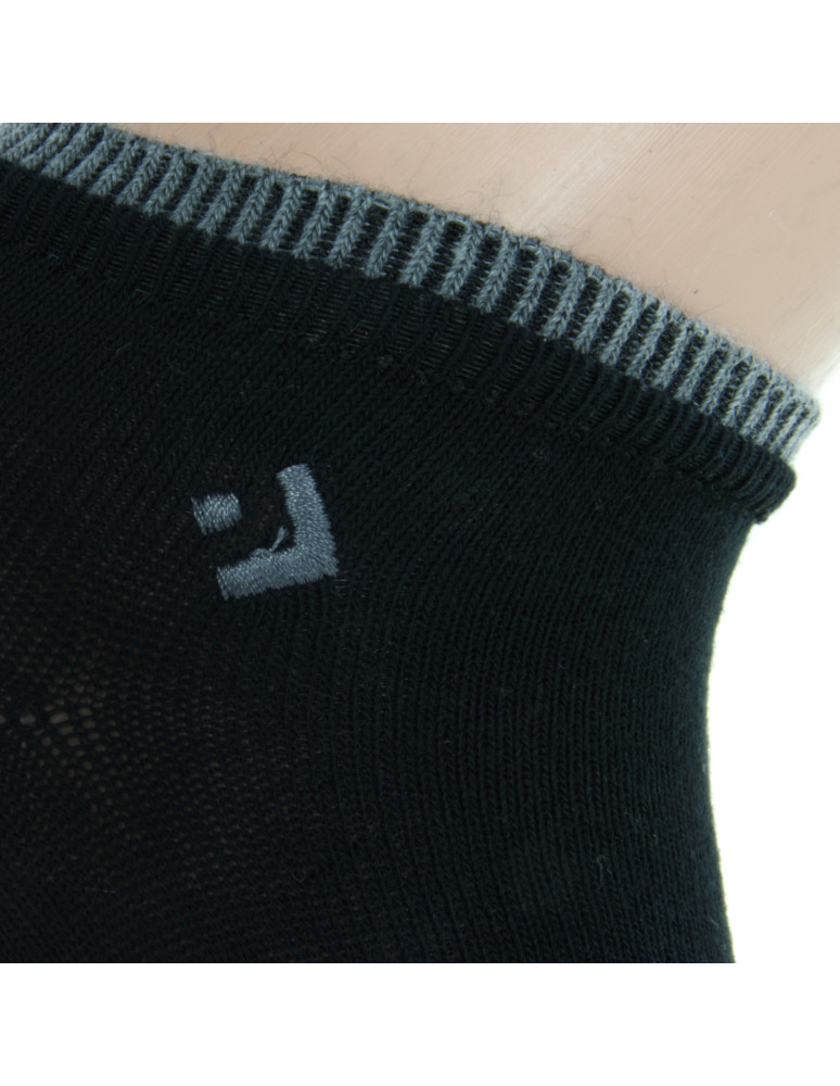 Stopki - Skarpety stopki męskie bawełniane czarne CZARNY  - produkt moraj.pl 2