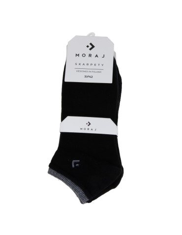 Stopki - Skarpety stopki męskie bawełniane czarne CZARNY - produkt 3