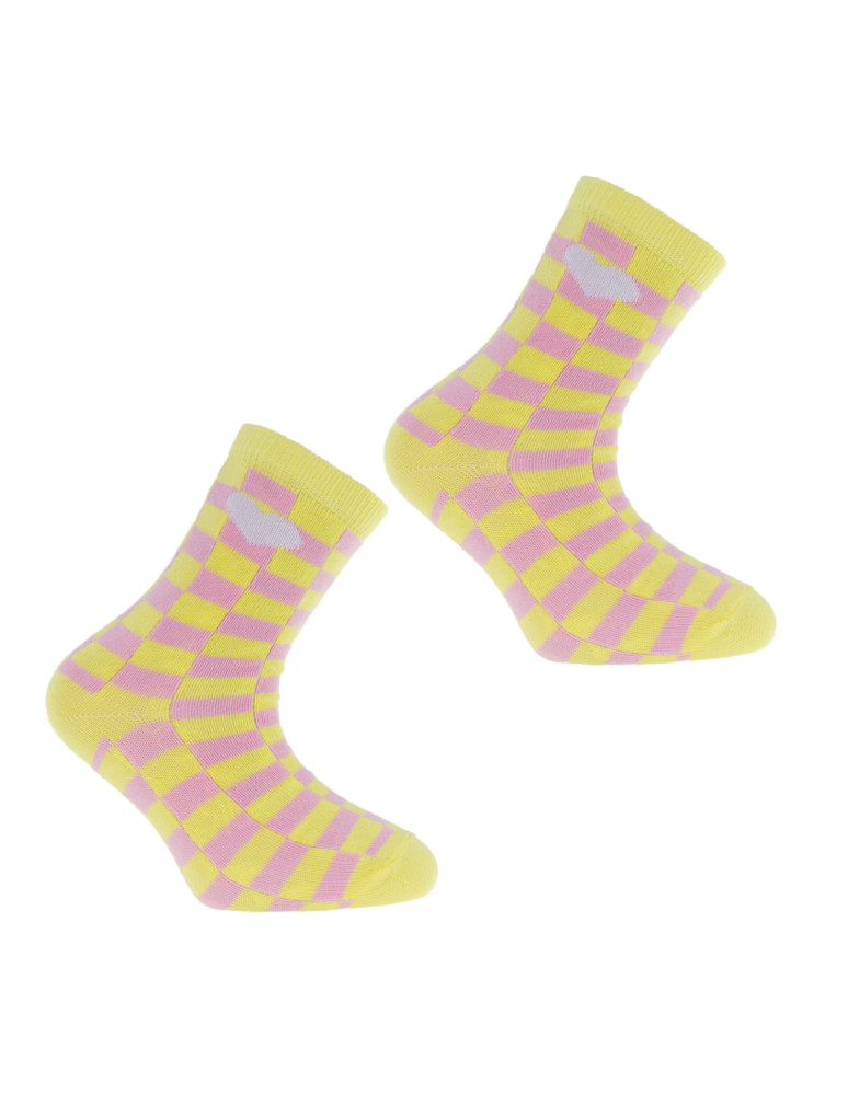 Długie - Skarpetki dziewczęce długie 3-pak WIELOKOLOROWY  - produkt moraj.pl 3