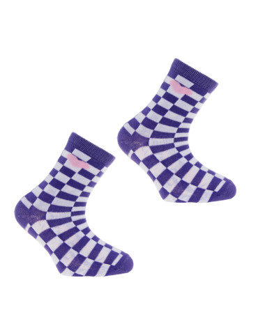 Długie - Skarpetki dziewczęce długie 3-pak WIELOKOLOROWY - produkt 4