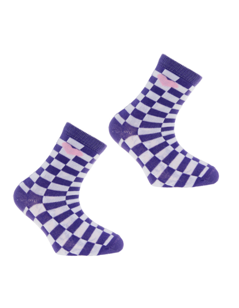 Długie - Skarpetki dziewczęce długie 3-pak WIELOKOLOROWY  - produkt moraj.pl 4