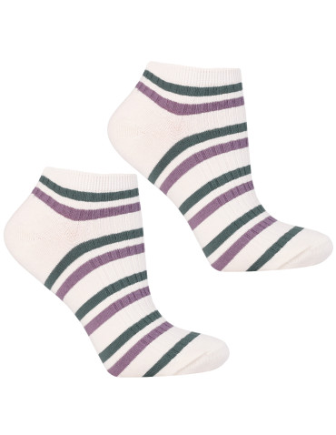 Damskie skarpetki stopki w prążek bawełniane 3-pak - produkt 2