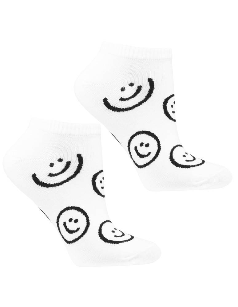 Stopki damskie - Damskie skarpetki stopki z uśmiechami 3-pak WIELOKOLOROWY - produkt moraj.pl 4