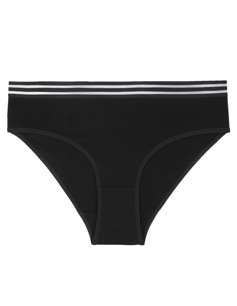 Majtki figi - Majtki figi damskie gładkie z siateczkową gumką 3-pak WIELOKOLOROWY - produkt moraj.pl 2