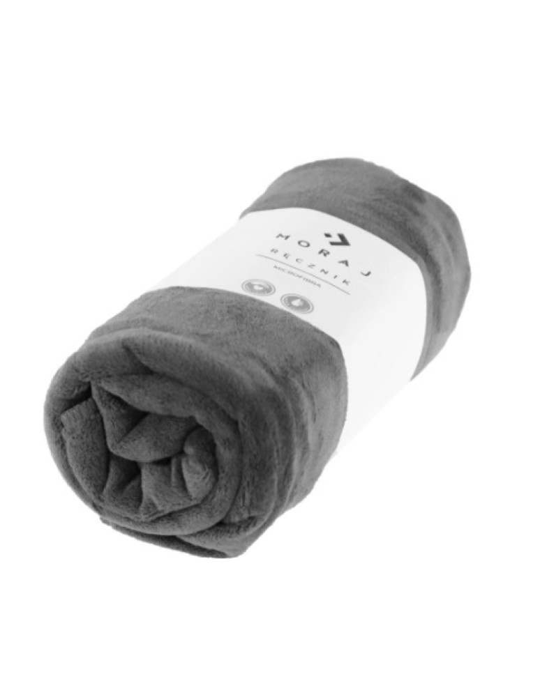 Mikrofibra - Duży ręcznik kąpielowy z mikrofibry 70x140 cm SZARY - produkt moraj.pl 1