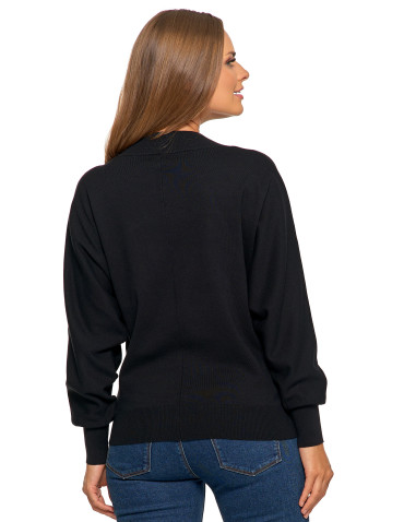 Klasyczny damski sweter z luźnymi rękawami  - produkt 2