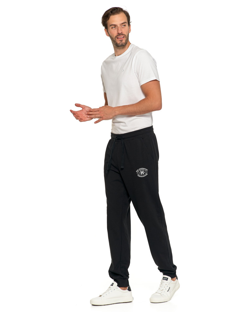 Spodnie męskie - Męskie spodnie dresowe typu joggery CZARNY - produkt moraj.pl 2