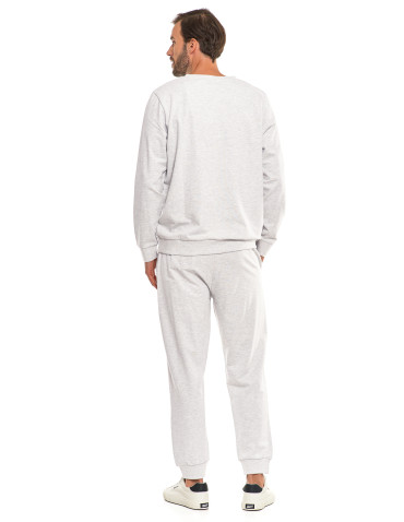 Spodnie męskie - Męskie spodnie dresowe typu joggery SZARY - produkt 4