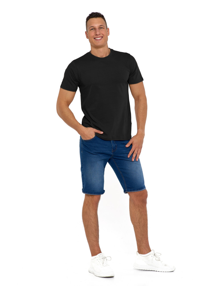 Koszulki i Tank Topy - Koszulka męska bawełniana T-shirt CZARNY - produkt moraj.pl 2