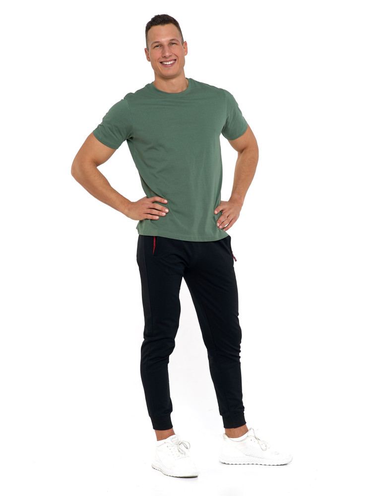 Koszulki i Tank Topy - Koszulka męska bawełniana T-shirt KHAKI - produkt moraj.pl 2