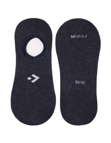 Niskie stopki - Męskie skarpetki niskie stopki z silikonową zapiętką 3-pak WIELOKOLOROWY - produkt 3