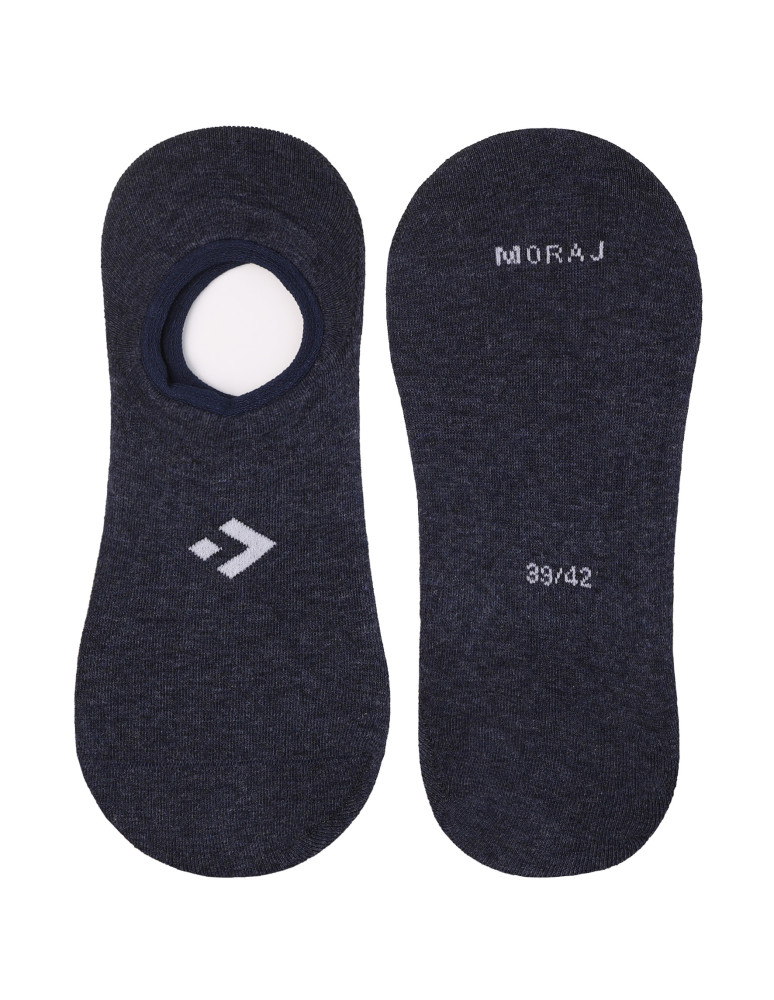 Niskie stopki - Męskie skarpetki niskie stopki z silikonową zapiętką 3-pak WIELOKOLOROWY  - produkt moraj.pl 3